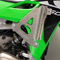RADIATOR BRACES KAWASAKI KX250F 2025, KX250XC 2025, KX450F 24-25 SILVER